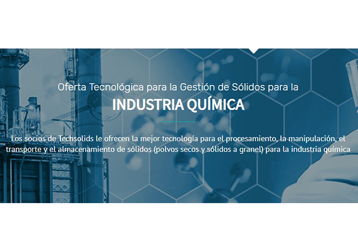 Foto Techsolids presenta su nuevo buscador de productos dirigido en exclusiva al sector químico.